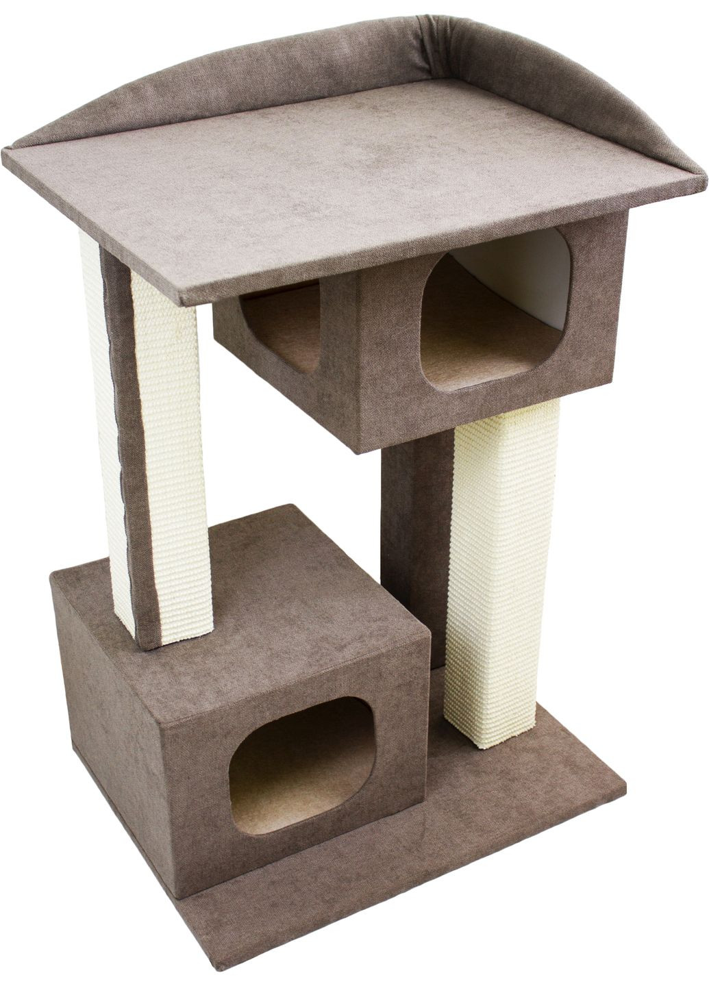 Когтеточка дом Каньон 57х44х79 см Коричневая (4820268555656) Lucky Pet (315492639)