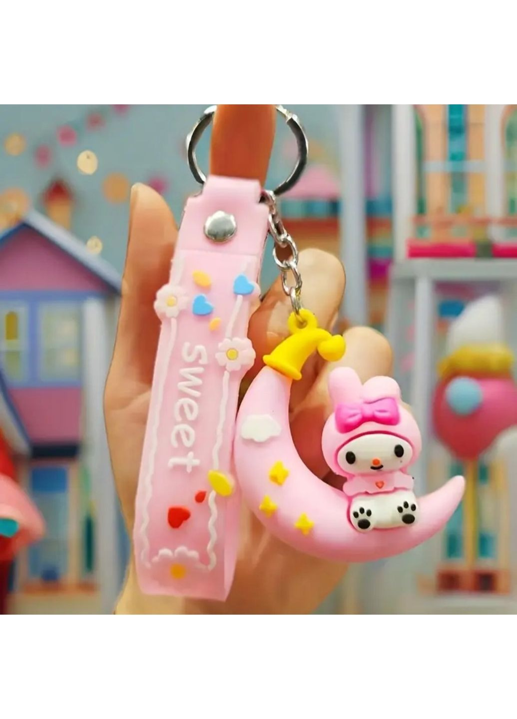 Брелок-игрушка My Melody на луне с ремешком "Sweet" Sanrio (355794656)