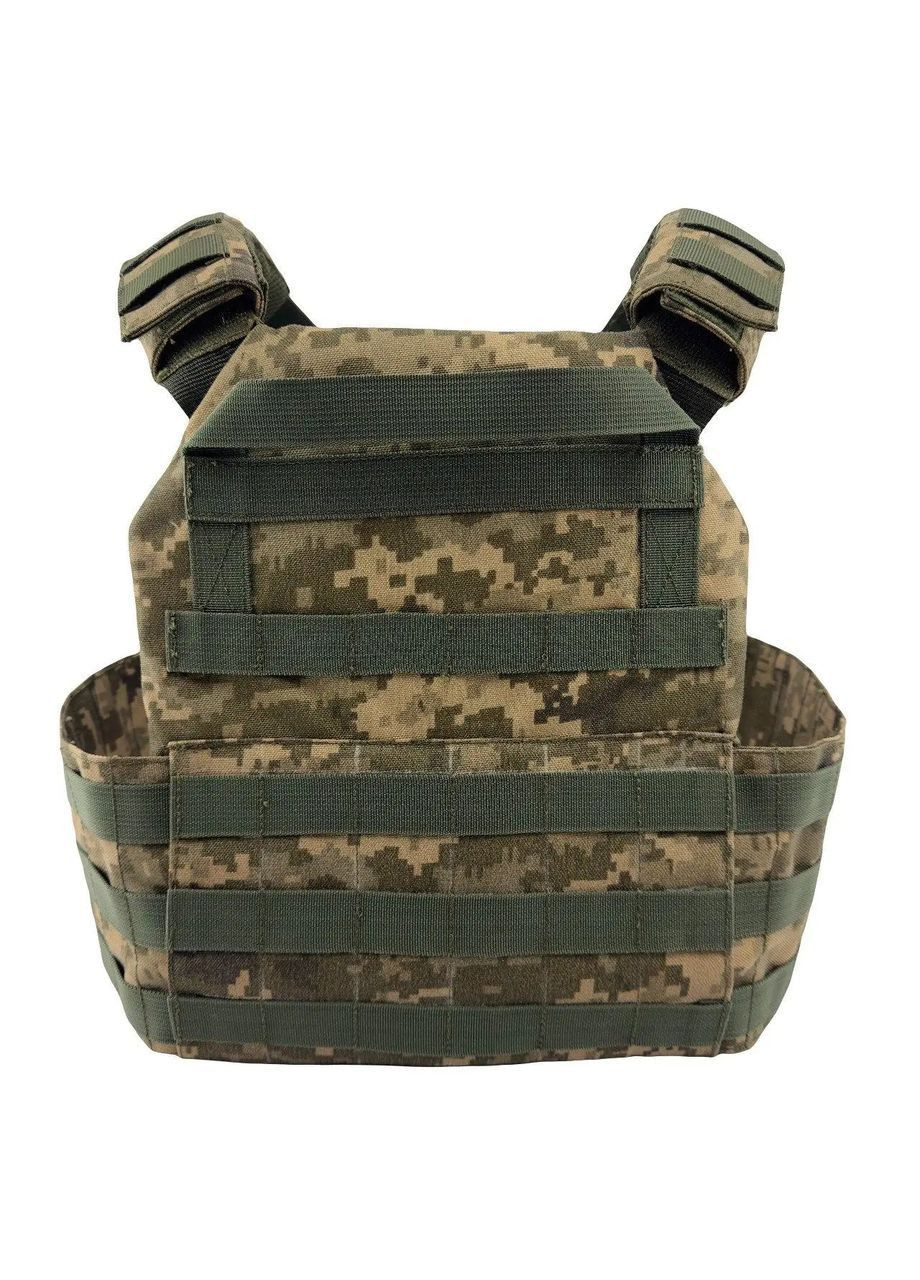Плитоноска с системой MOLLE быстрый сброс Пиксель Мультикам No Brand (365756097)