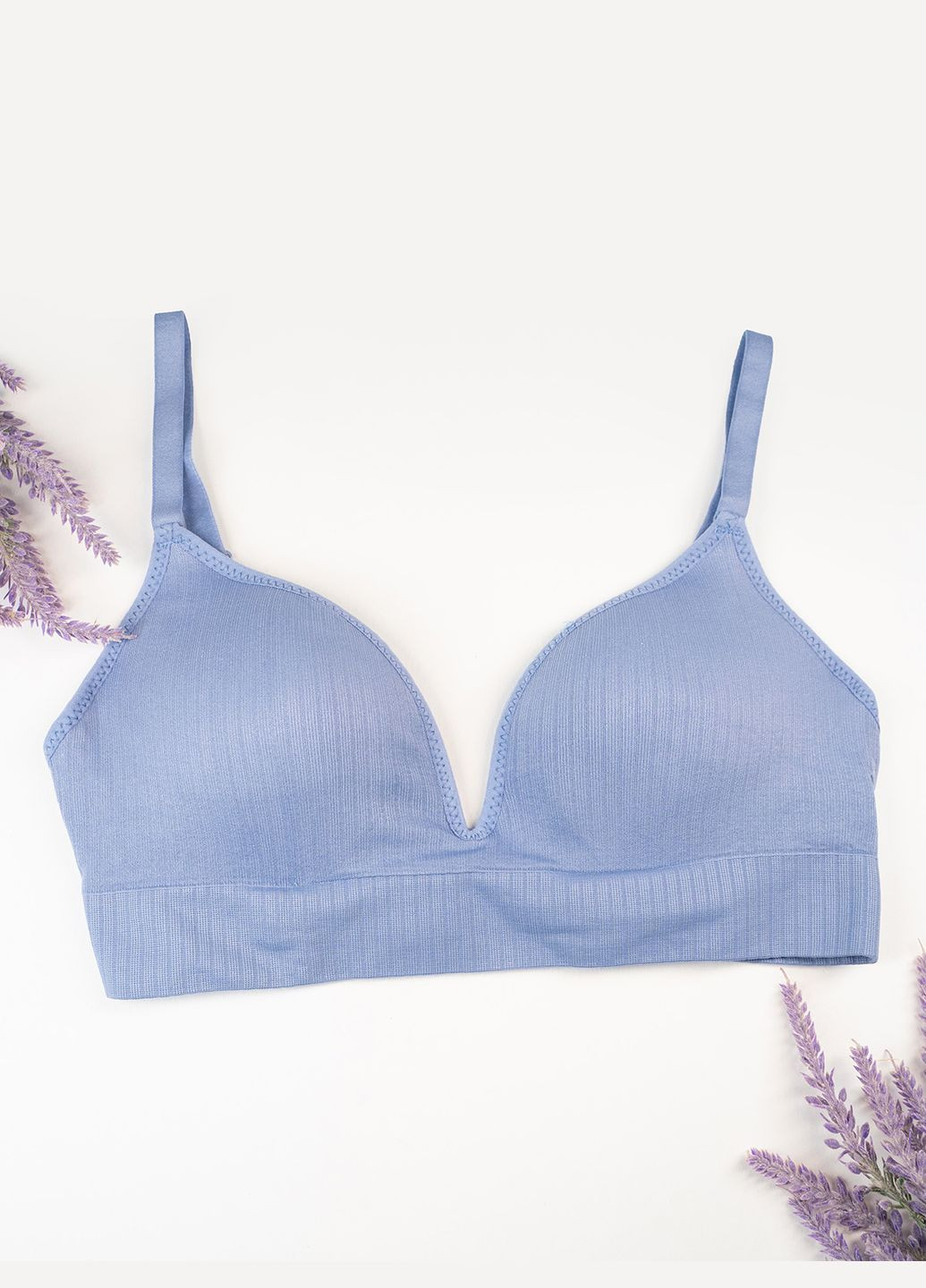 Голубой топ бюстгальтер Magnet без косточек трикотаж