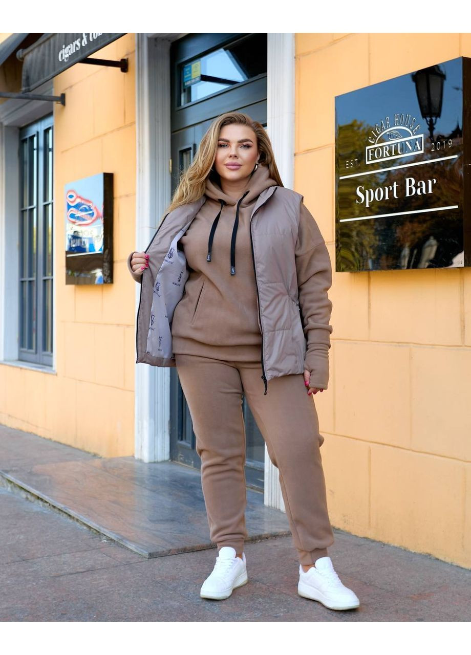 Женский флисовый костюм+жилетка с наполнителем Nobilitas (364196260)