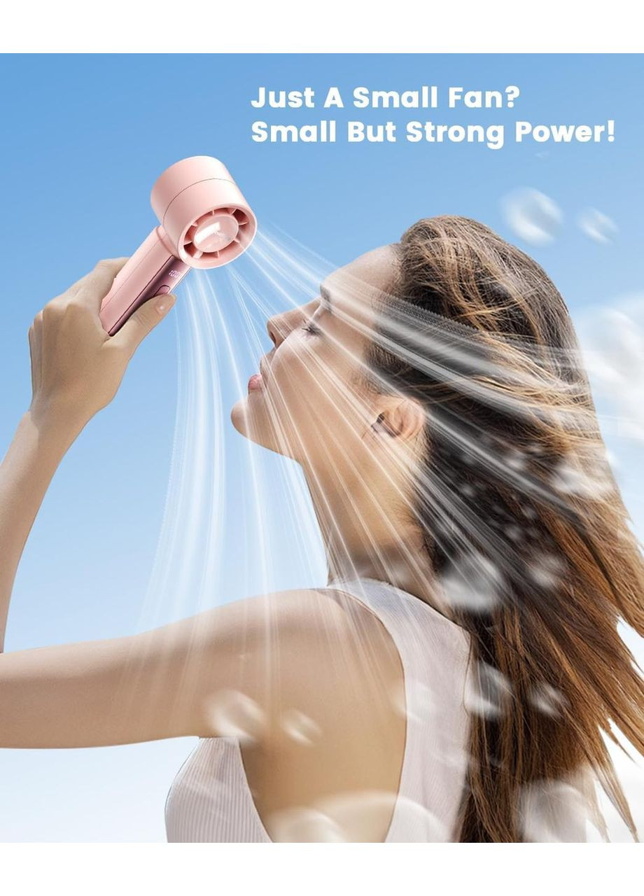 Ручной портативный аккумуляторный вентилятор с дисплеем LED coldSky Handheld Fan 4000mAh Midea (365251459)