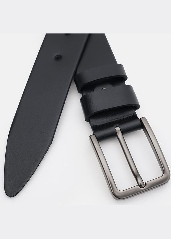 Чоловічий ремінь шкіряний батал 150vfx85 Чорний Borsa Leather (302971886)