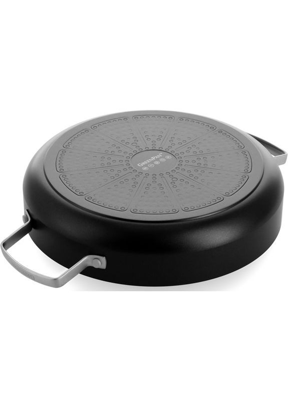 Сотейник із кришкою Chef's Collection CC007736-001 28 см 3.5 л чорний Green Pan (381709855)
