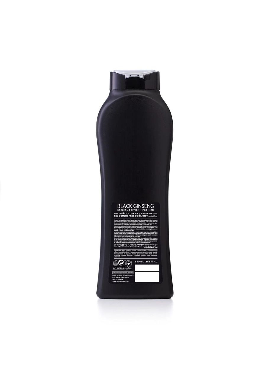 Гель для душу чоловічий Чорний женьшень 650 мл Tulipan Negro (326738398)
