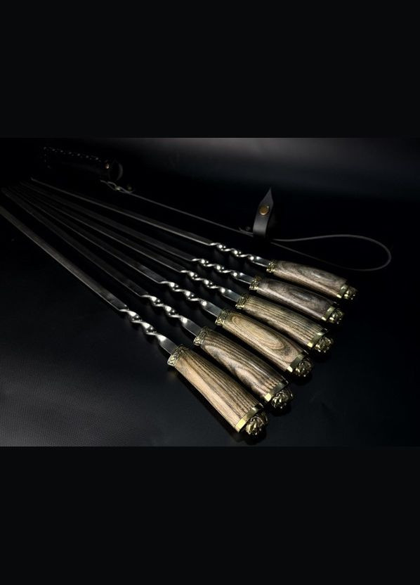 Набір шампурів у сагайді Люкс Козакі ясен 6 предметів 47330153 NB Art (346152141)