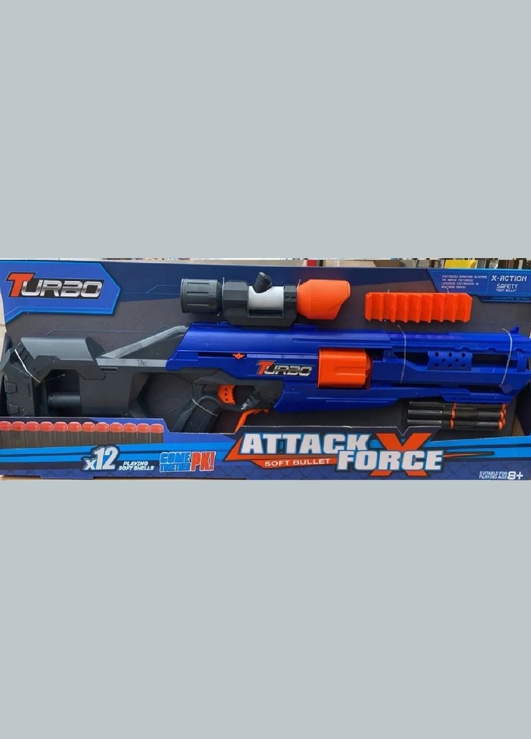 Дитячий ігровий бластер-рушниця 76 см 12 патронів BT340 Metr+ (302087356)