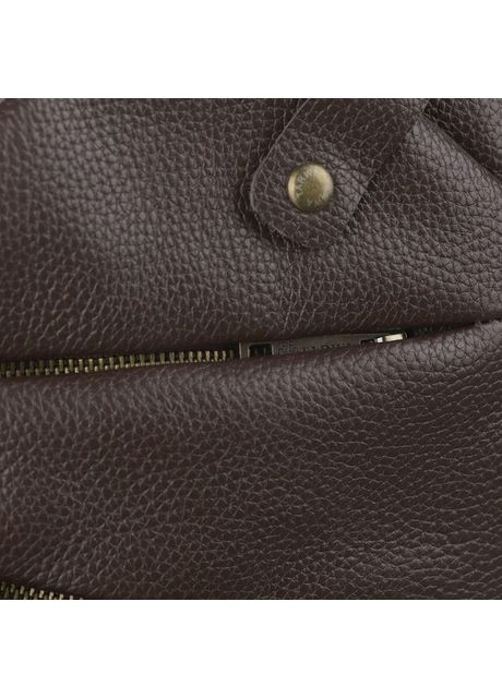 Сумка слинг через плечо из натуральной кожи мужская для документов и для телефона средняя Коричневый 40209 TARWA (361348717)