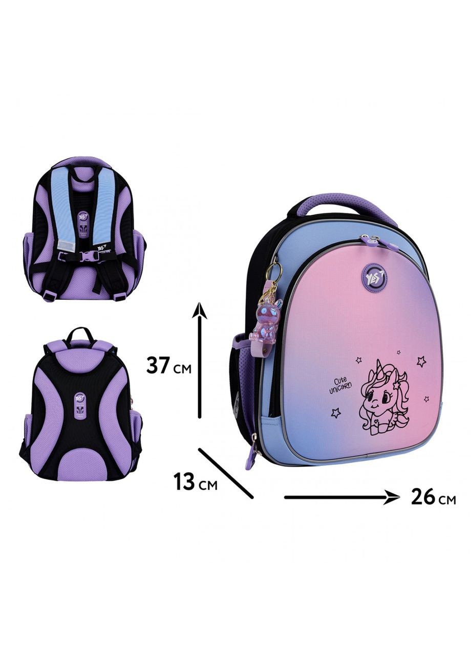 Рюкзак S-109 шкільний напівкаркасний Cute Unicorn 559877 Yes (369627520)