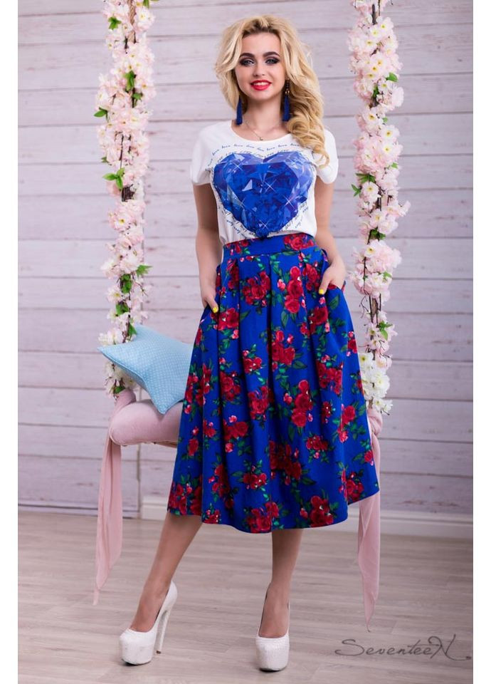 Синяя юбка 617.1337+а Seventeen