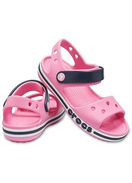 Светло-розовые крокс сандалии баябенд детские bayaband sandal kids Crocs