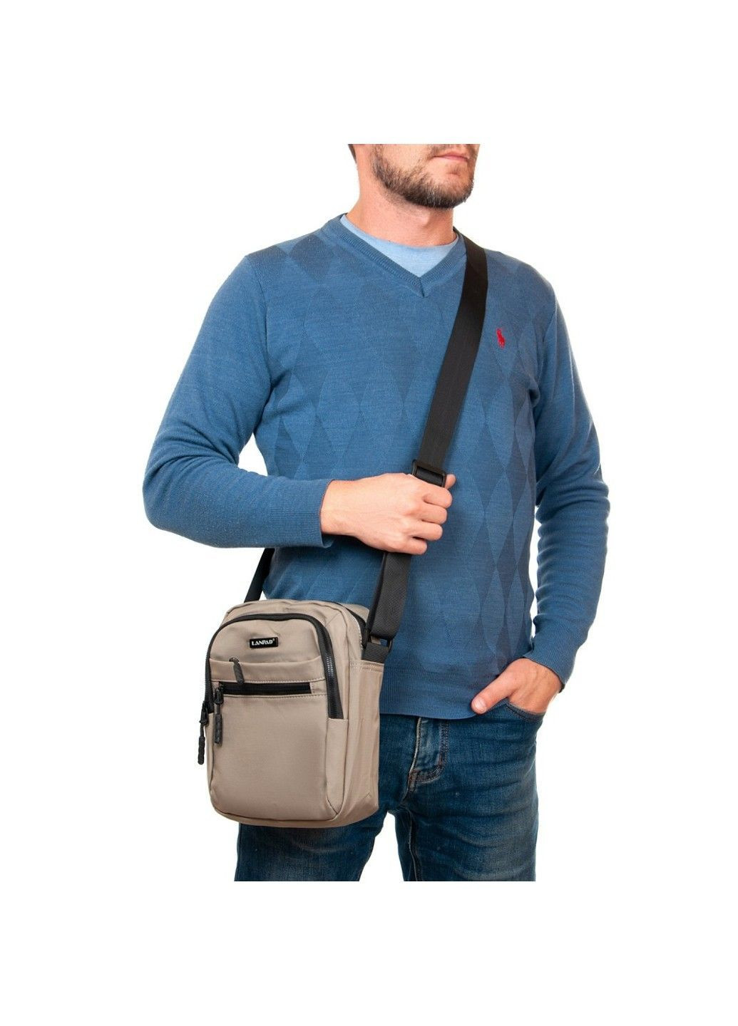 Сумка через плече 65370 khaki бол Lanpad (366092154)