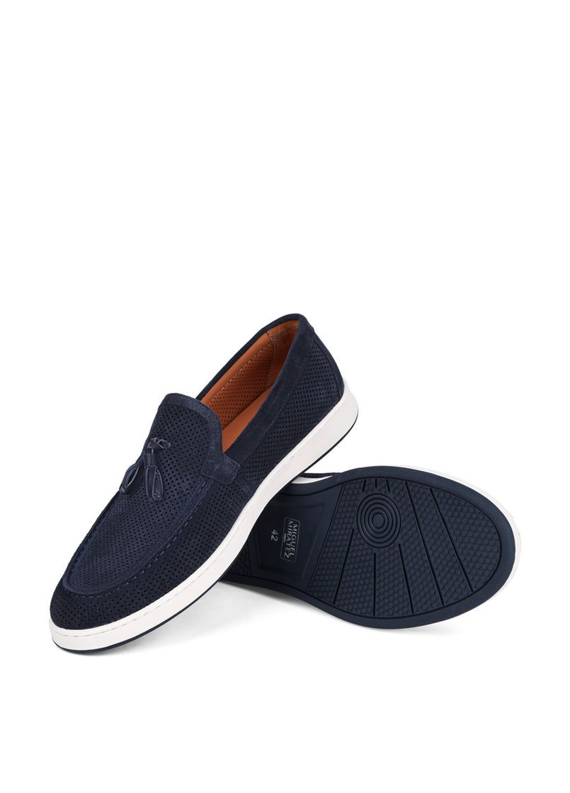 Синие мужские туфли 2483b-17-f148 синий замша Miguel Miratez