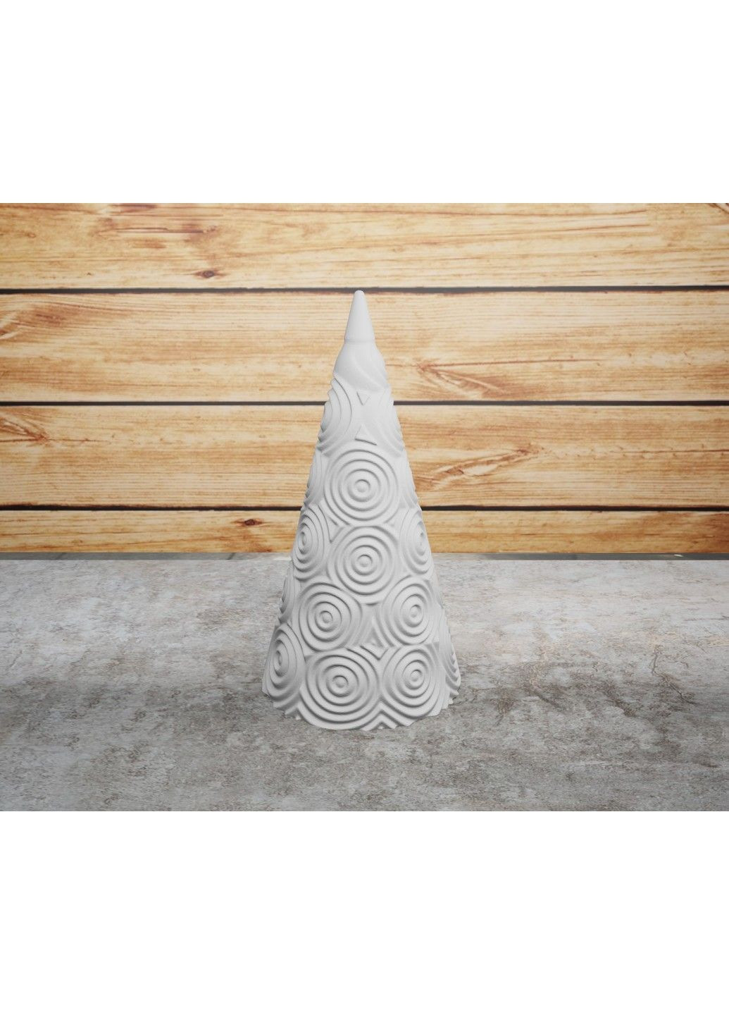 Фігурка. Ялинка «Конус» пикрашена візерунками кіл. ЗаСвіт (280940555)