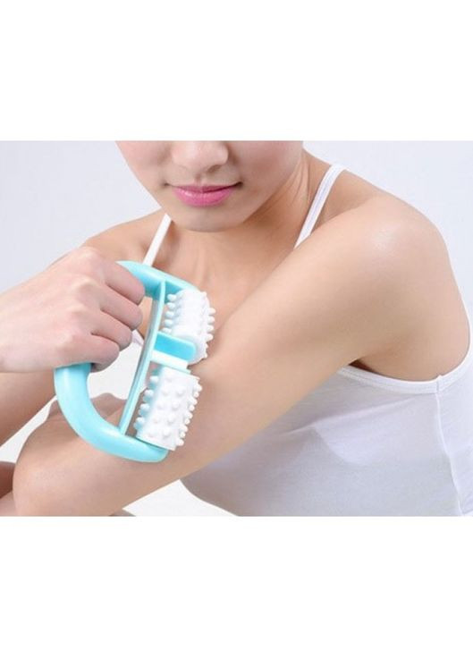 Масажер роликовий з пластинами, компактний, ручний, для тіла, 1 шт No Brand (350349810)