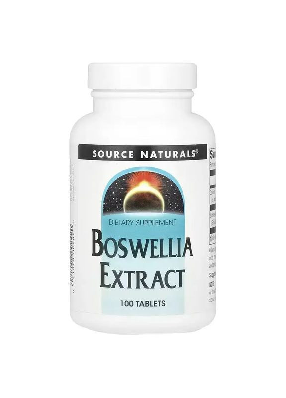 Экстракт босвелии, Boswellia Extract,, 100 таблеток 3851 Source Naturals (364195072)