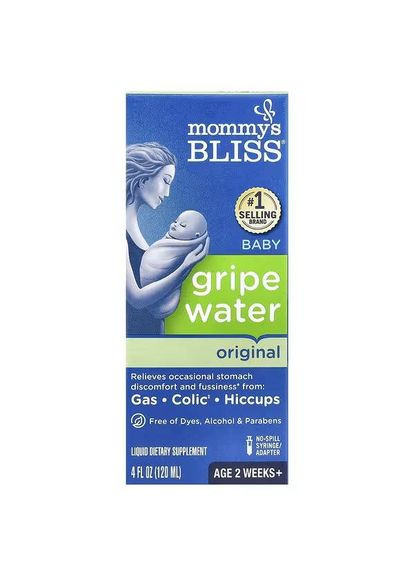 Кропова вода проти кольків, для немовлят від 2 тижнів, 120 мл Mommy's Bliss (361858664)