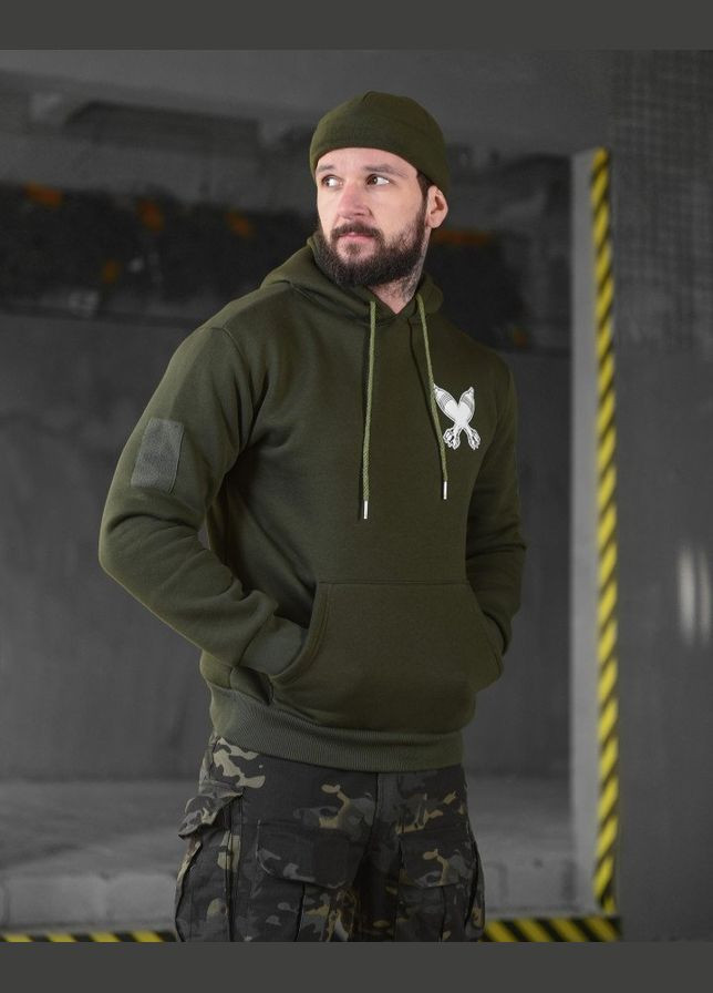 Мужское худи на флисе с принтом Девушки хаки No Brand (315865064)