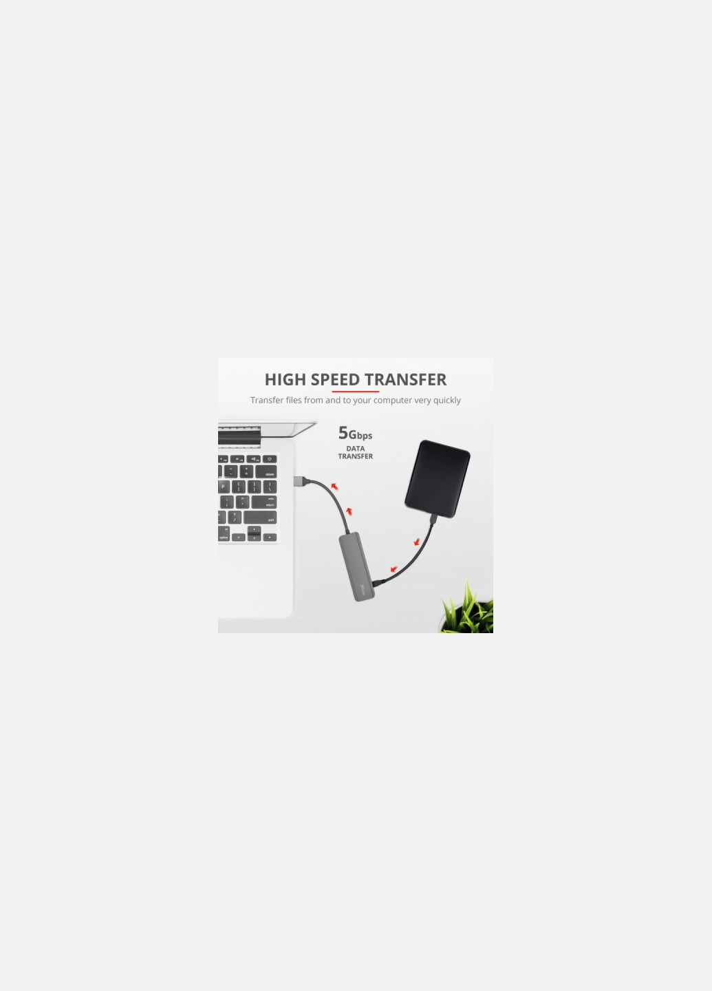 Концентратор (24947_TRUST) Trust Halyx 4-Port USB-A 3.2 Grey (366644914)