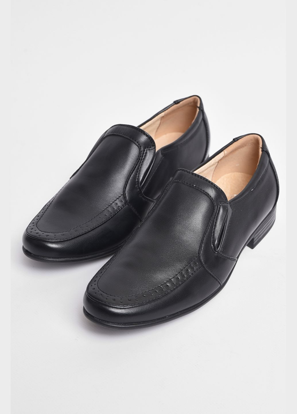 Туфлі підліткові для хлопчика чорного кольору Let's Shop (289456961)