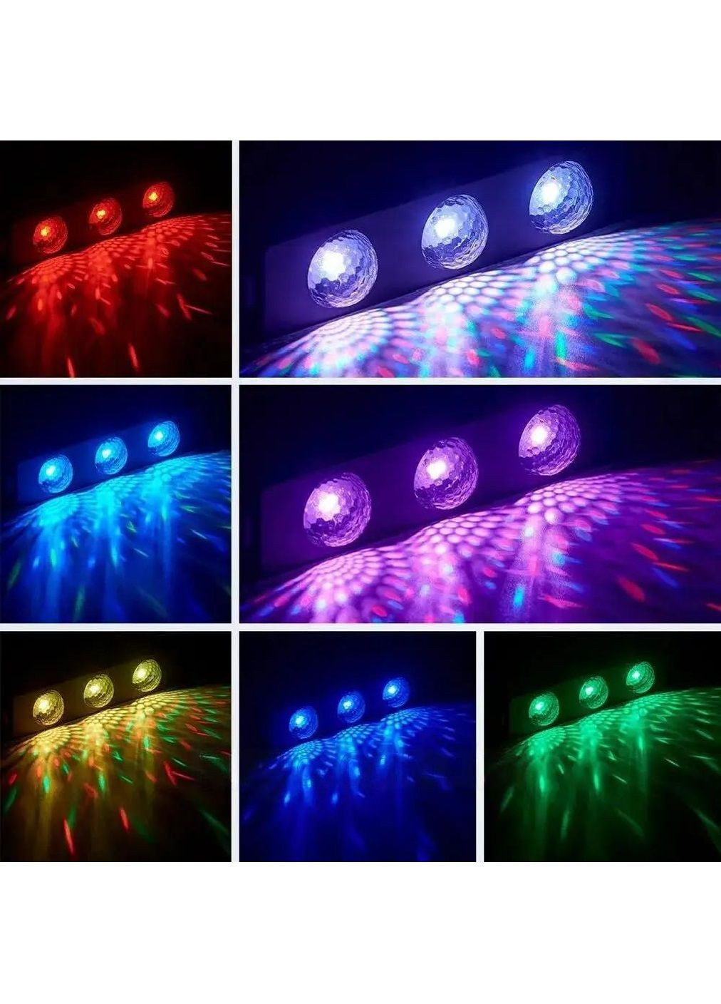 Подсветка в салон автомобиля машины универсальная светодиодная RGB с пультом 133х30х19 мм (476780-Prob) Unbranded (290840525)