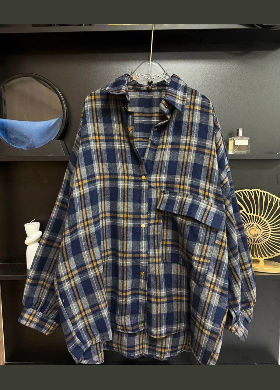 Сорочка у клітинку з кашеміру Adelante (322934860)