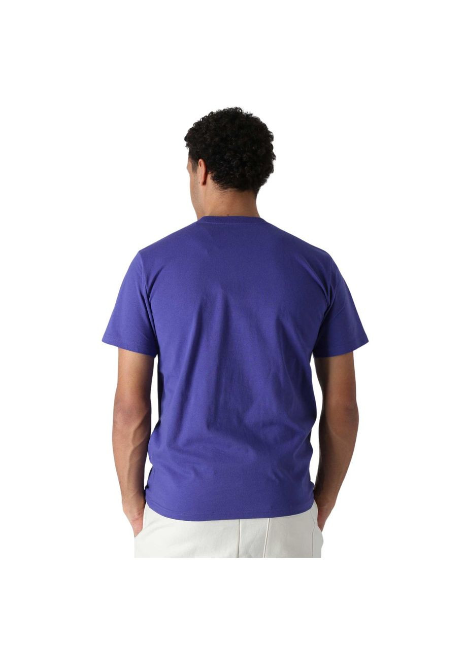Фіолетова футболка wip s/s university script t-shirt i028991 razzic/white Carhartt
