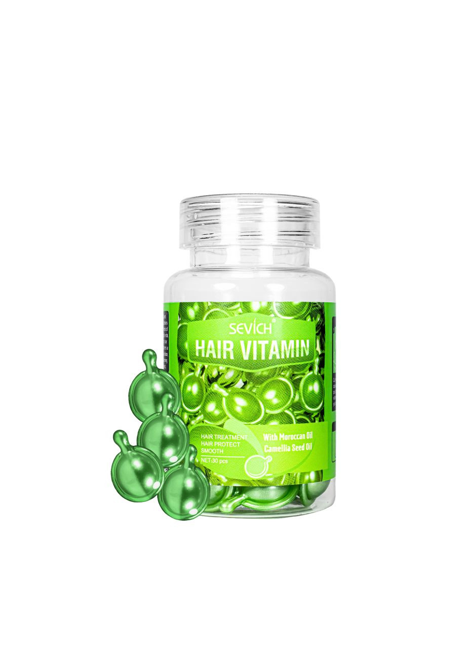 Витамины для волос Сияние цвета Hair Vitamin With Morocan Oil & Camellia Oil, 30 шт Sevich (335858328)