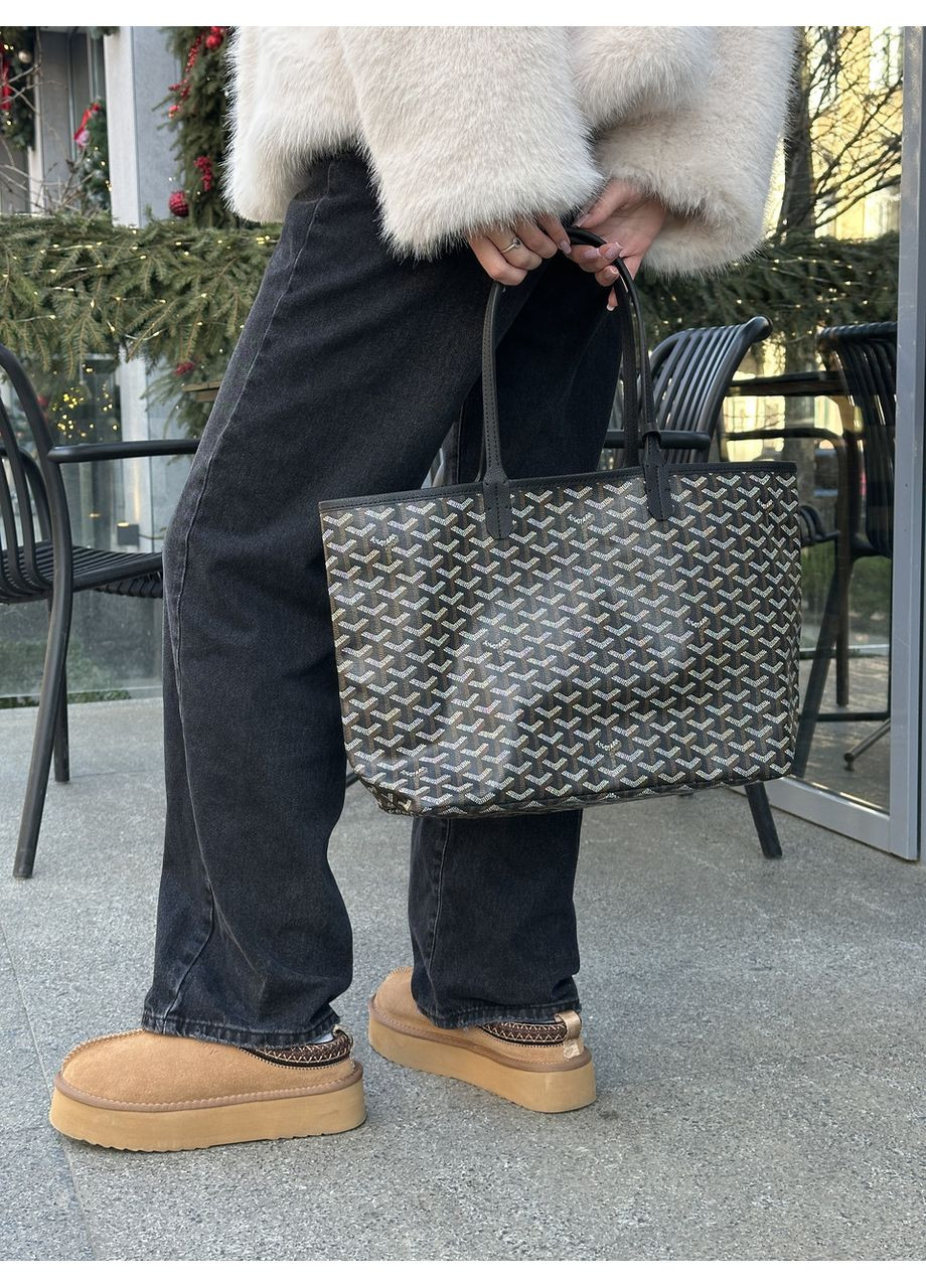 Сумка жіноча Saint Louis PM Coated Canvas Tote bag Black Ex No Brand (355342297)