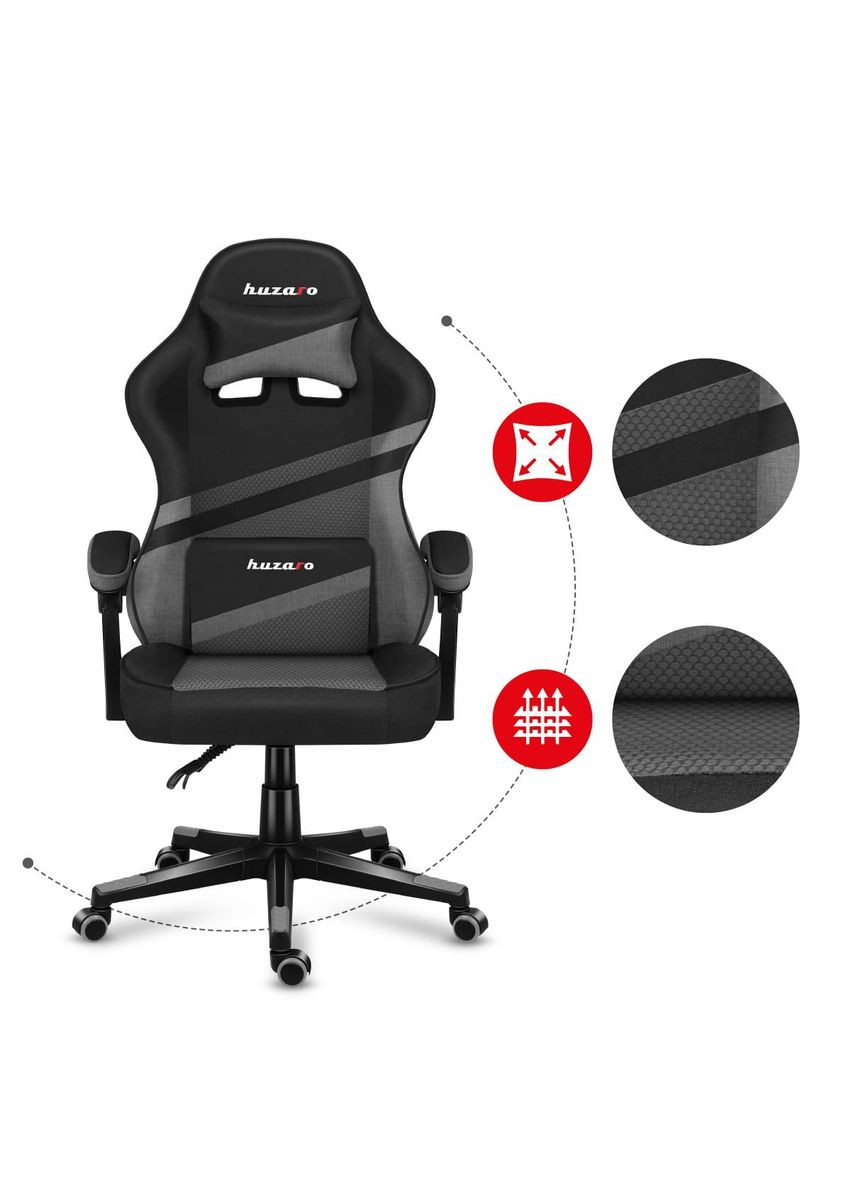 Компьютерное кресло Force 4.4 Grey ткань Huzaro (354347250)