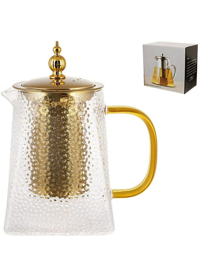 Чайник заварювальний "Edinburgh" 750мл зі знімним ситечком, прозорий BonaDi (372174644)