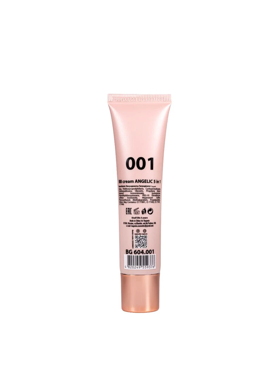 Тональний BB крем Angelic 5 в 1 SPF 20, № Слонова кістка Bogenia (302728207)