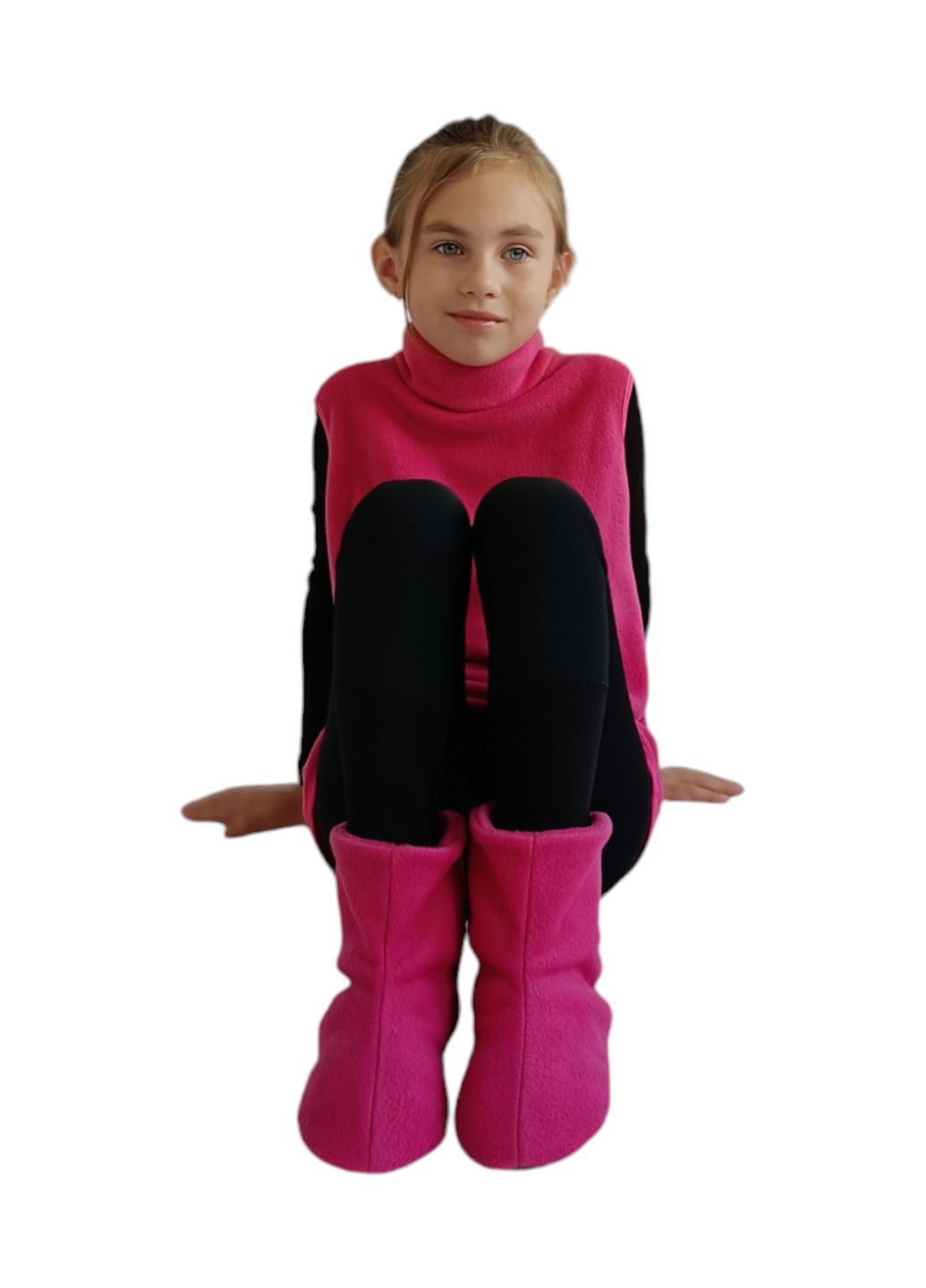 Малинова флісова жилетка для спорту в зал Vlad&K (304287398)