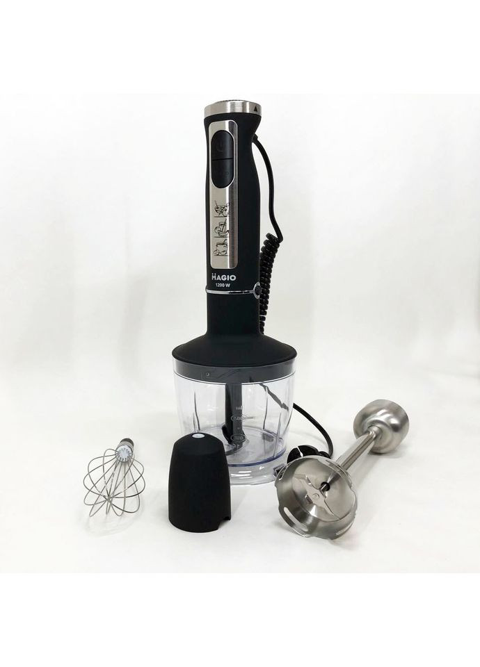 Блендер-подрібнювач занурювальний MG-644 1200 Вт, блендер для дому, блендер для кухні, електричний Magio (367860878)