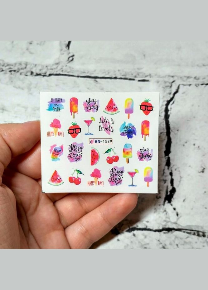 Слайдеры для ногтей наклейки Лето No Brand (330644168)