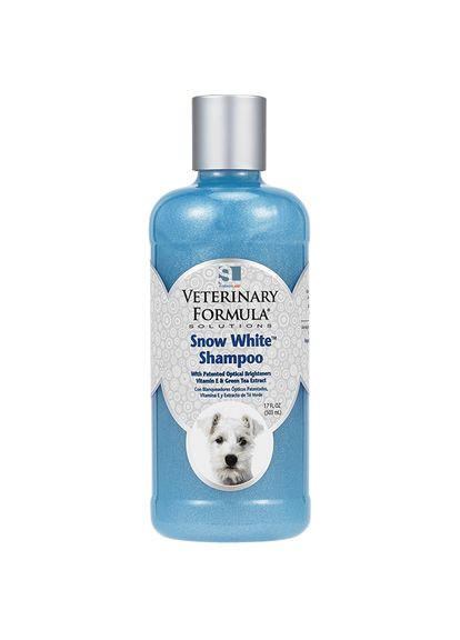 Шампунь для собак і кішок зі світлою шерстю Snow White Shampoo 503 мл (736990012203) Veterinary Formula (288576442)