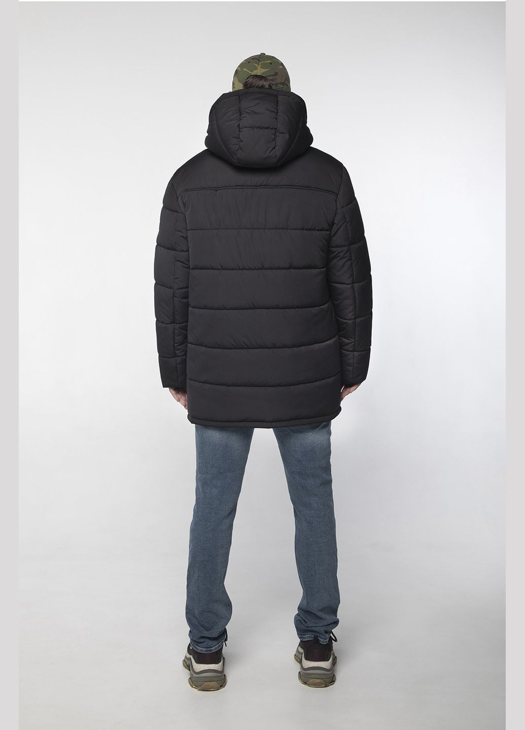 Чорна зимня зимова куртка км-12 чорний MioRichi