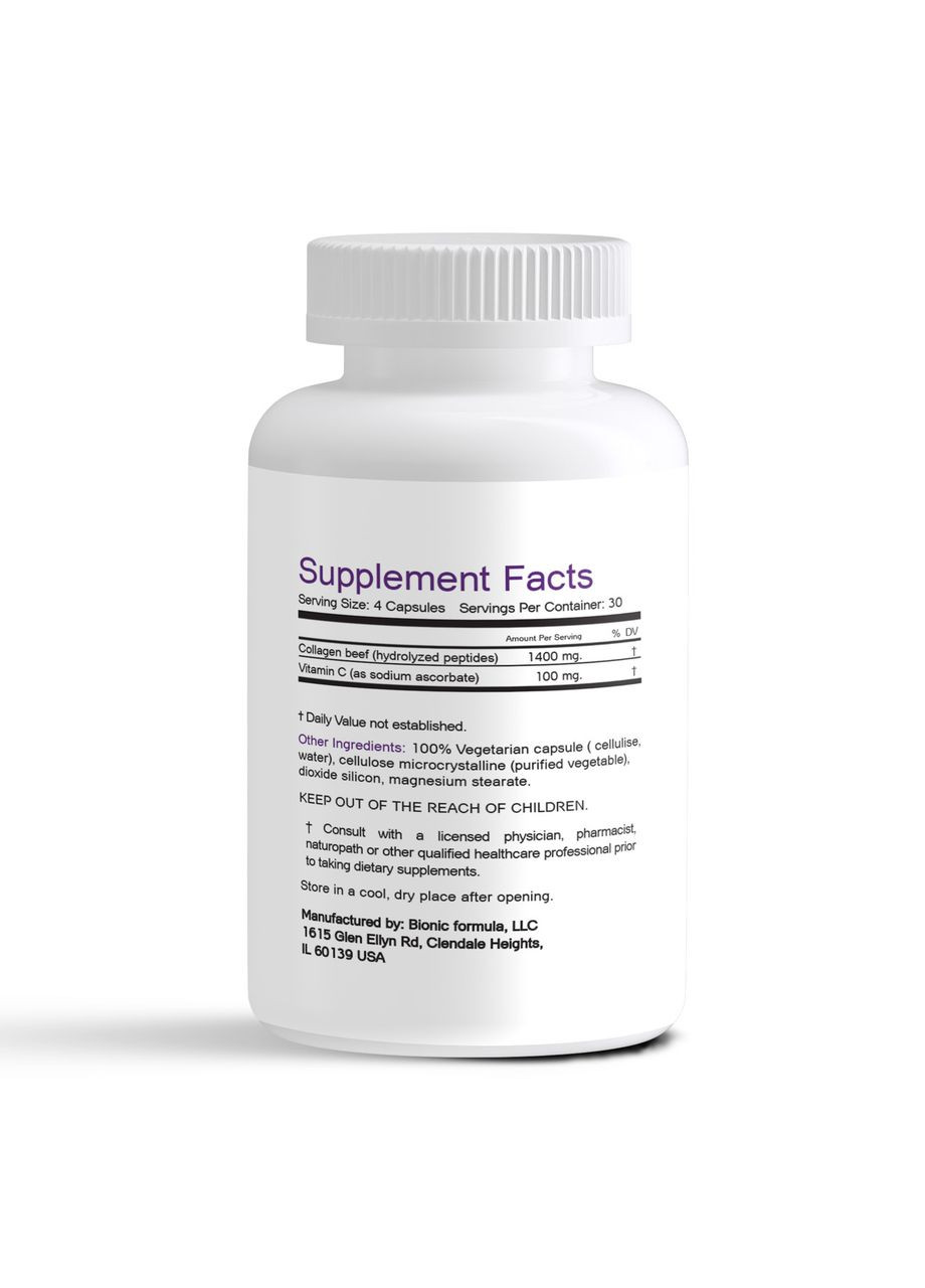 Колаген пептидний 1 та 3 типу з вітаміном С для спортсменів Bionic Formula (369154296)