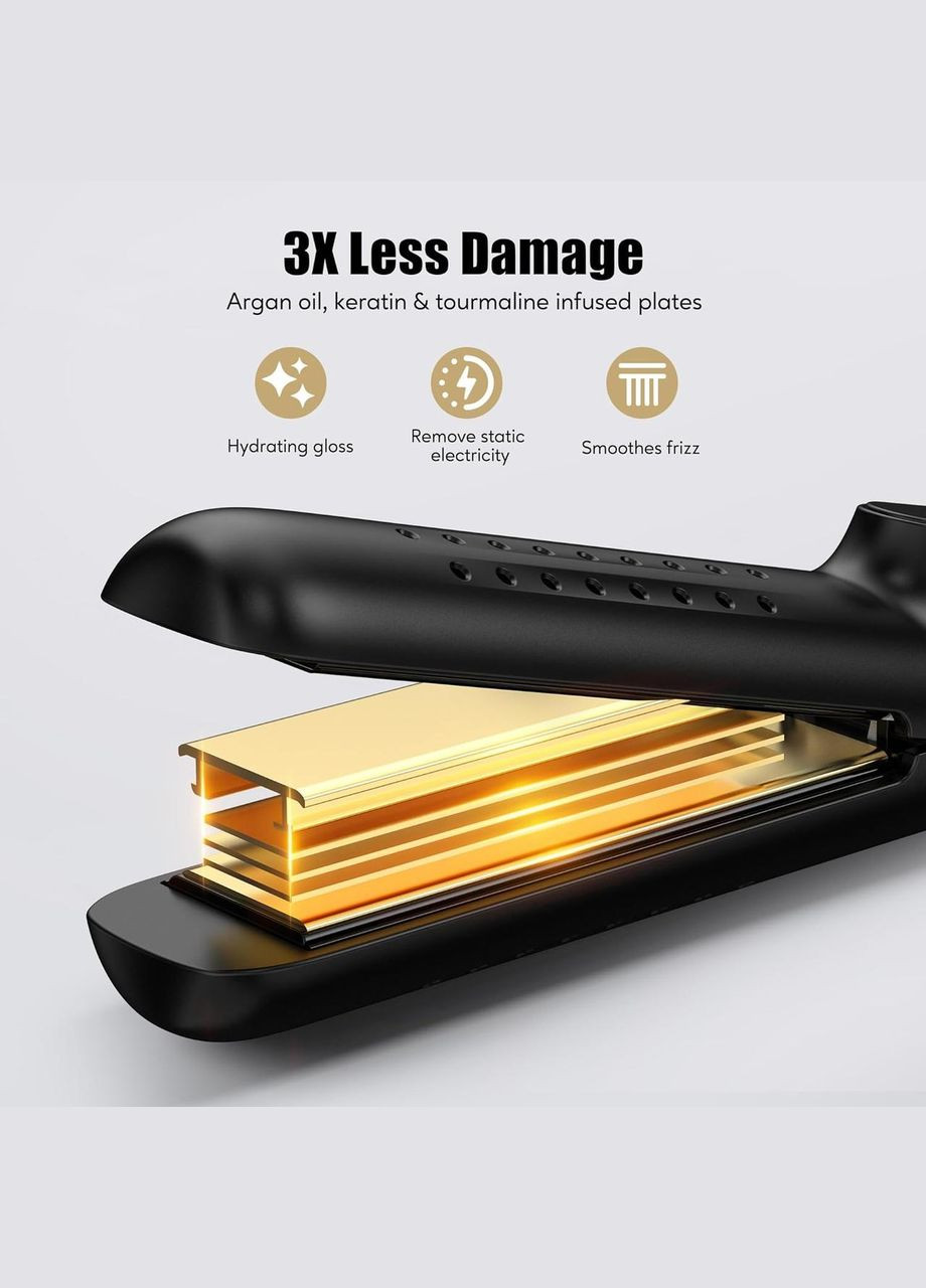 Стайлер Terviiix Airflow 360° для укладки волос выпрямитель плойка с охлаждением керамическим покрытием черный No Brand (338193354)