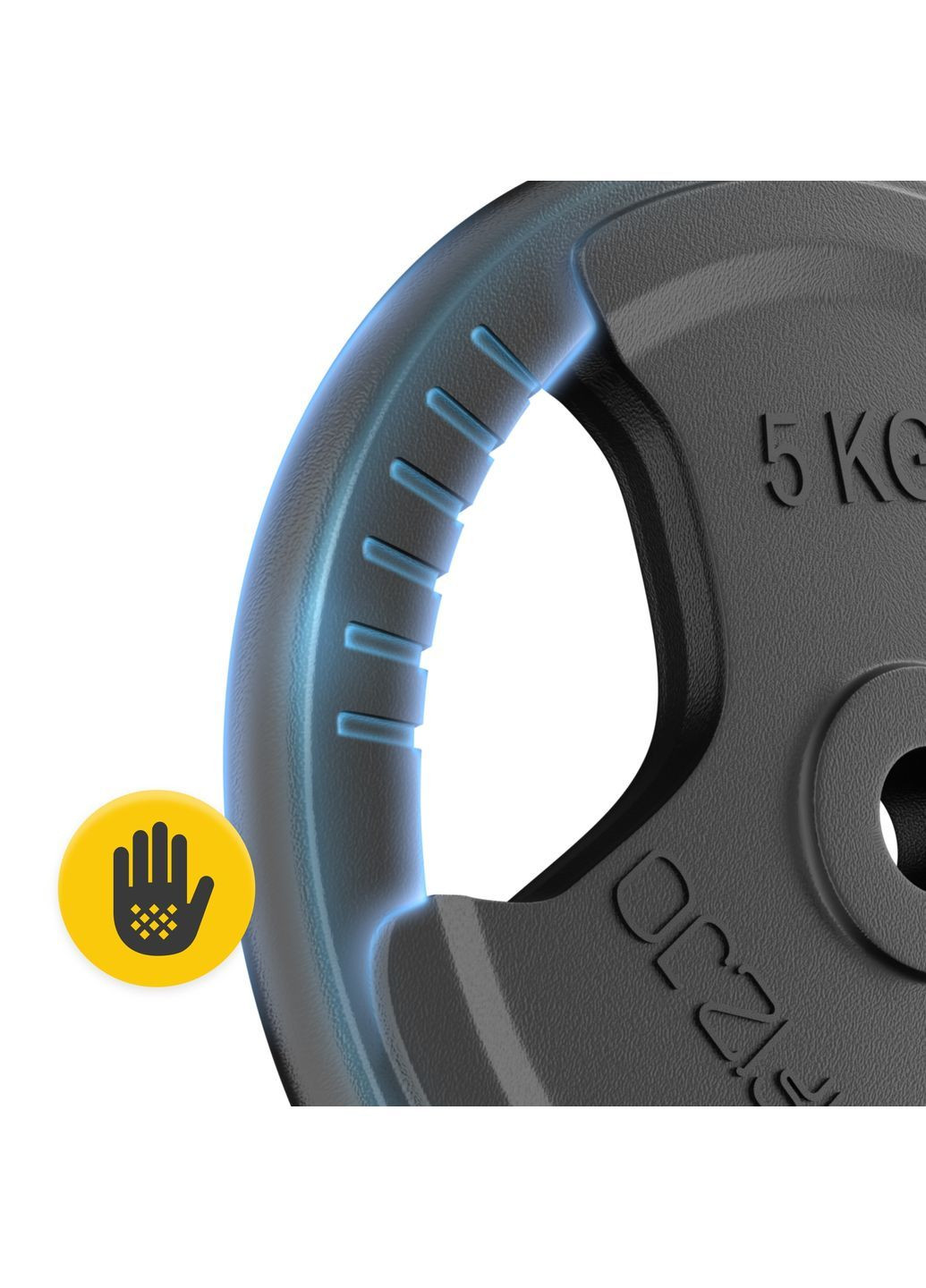 Диск металлический 2 x 5 кг 26 мм Black (P-5905973401340) 4FIZJO (373119157)