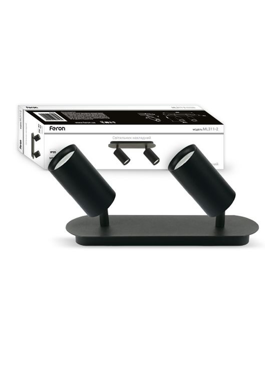 Накладний поворотний світильник ML311-2 під лампу (40104) Feron (370241615)