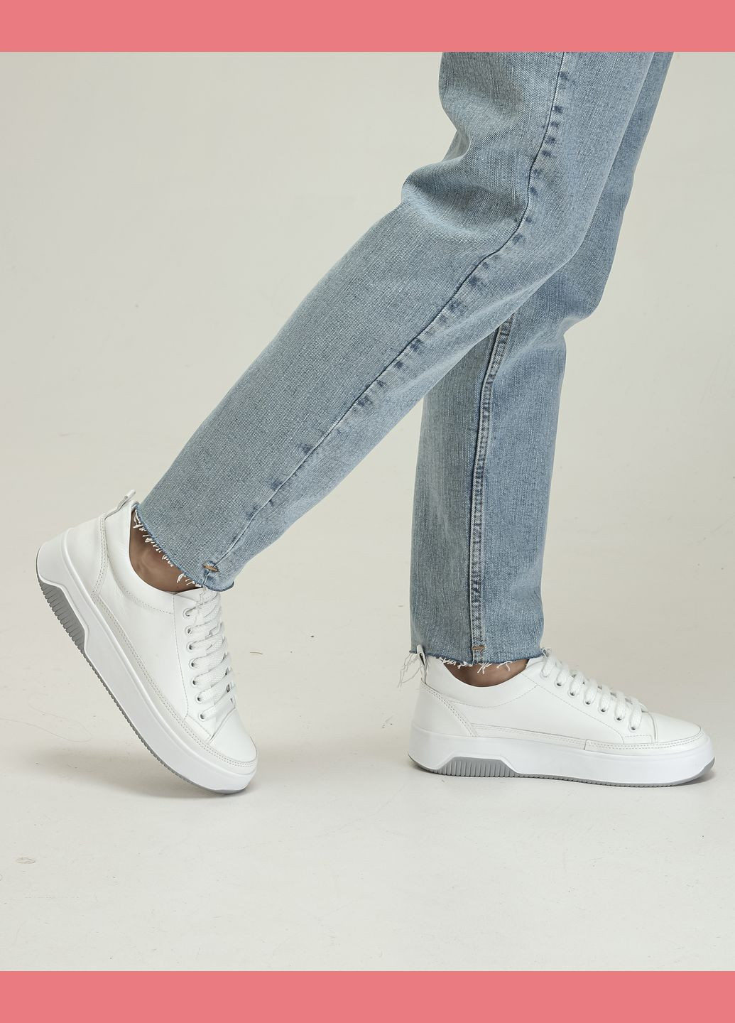 Кроссовки женские белые кожа Kento белые всесезоны (285692295)