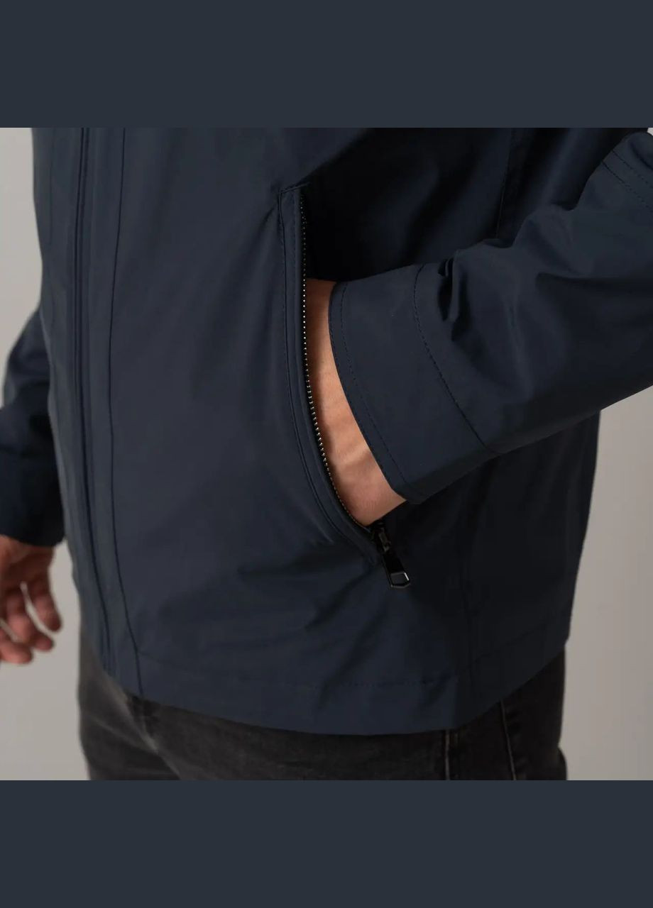 Синяя демисезонная мужская куртка осенняя большого размера SK