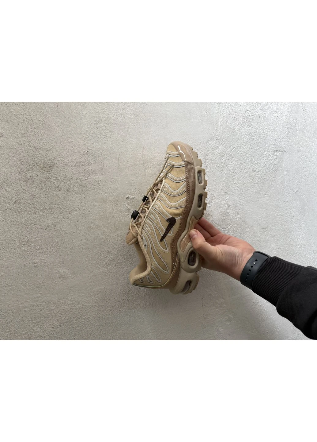 Комбіновані літні кросівки nike air max tn plus sesame найк аір макс тн плюс No Brand