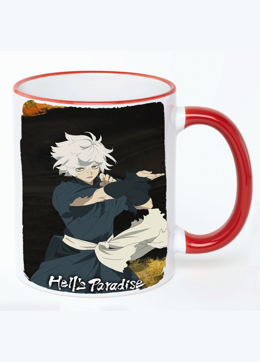 Чашка Адский рай Аниме #001 (кружка, кружка) Белая с Красной ручкой 330 мл No Brand (322714071)