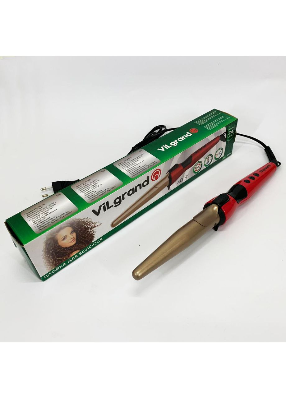 Плойка конусна VHC-3041LC. Колір: червоний Vilgrand (364665605)