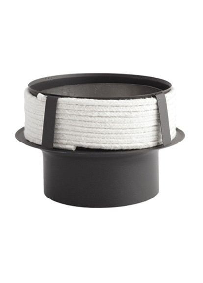 Перехід для керамічного димоходу Ø 200/180 чорна сталь 2 мм Darco (370385182)