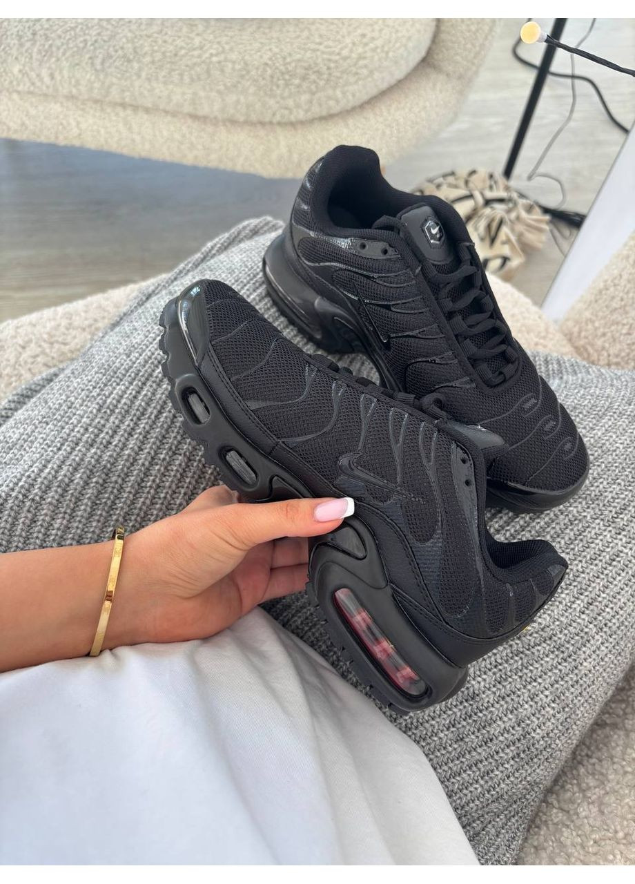 Кросівки жіночі Nike Air Max Plus Triple Black 604133-050 No Brand білі демісезони (362206627)