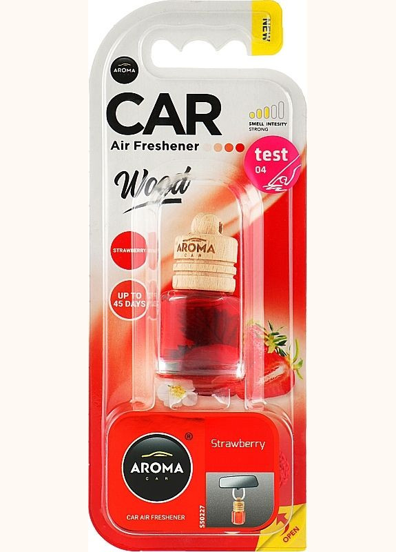 Ароматизатор для авто "Полуниця" Wood 6ml (2-946955) Aroma Car (369797004)