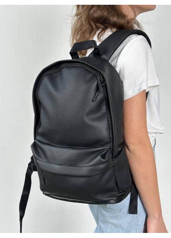 Рюкзак ShadowSkin Black — еко-шкіра, формат 41×28×14 No Brand (370639345)